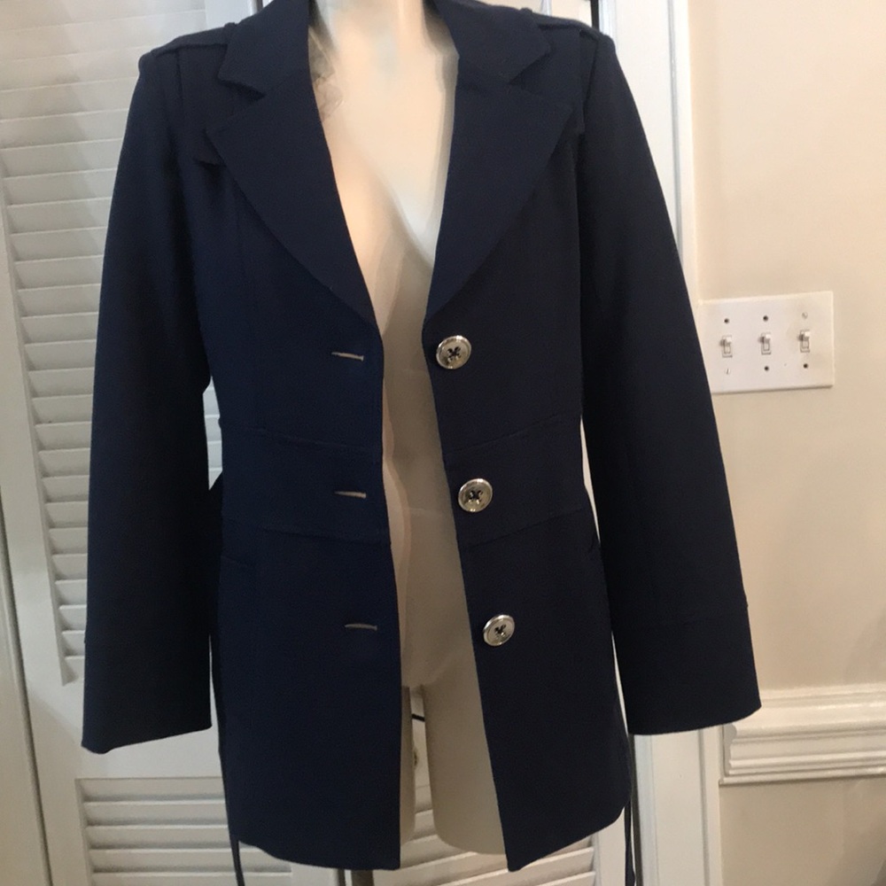 Cache Navy Coat - Picture 6 of 12